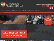 Tablet Screenshot of aceautomatictransmissions.com